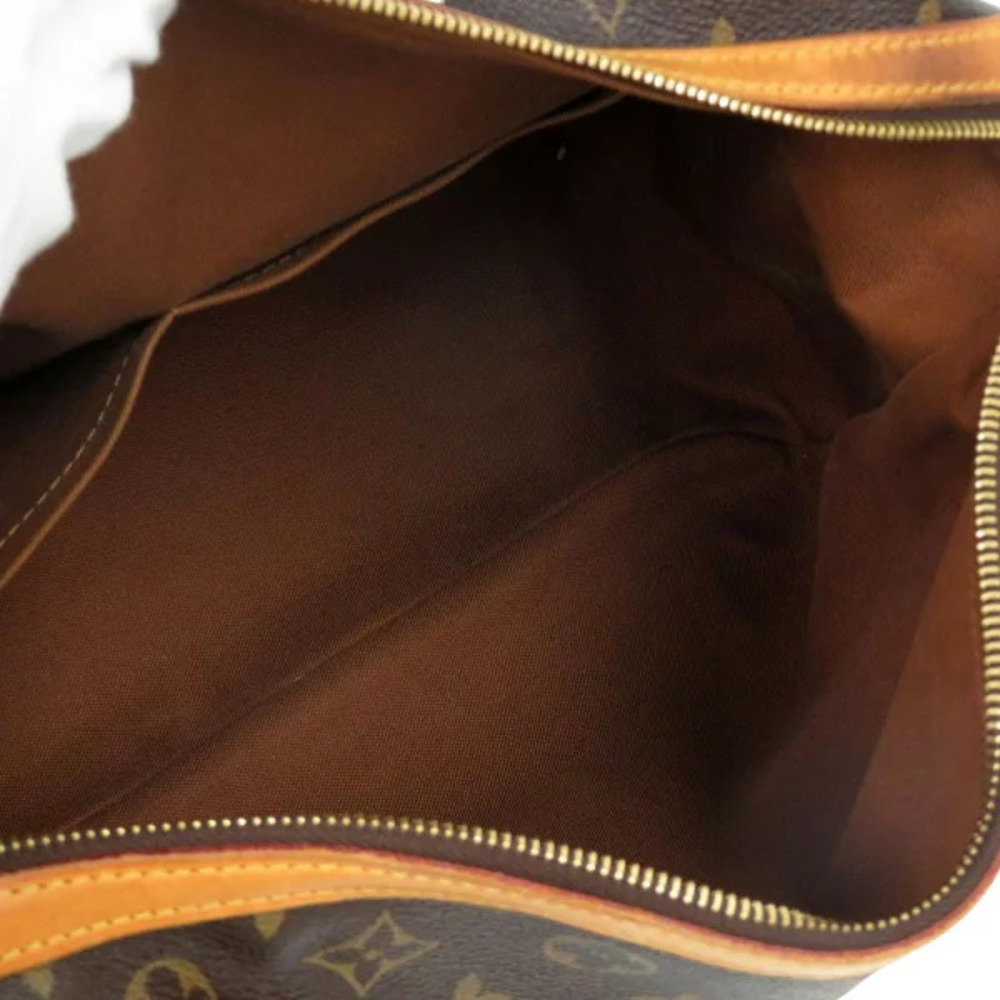 Louis Vuitton Brown Monogram Leather Bag LV Canvas Stresa Tote - Picture 5 of 6